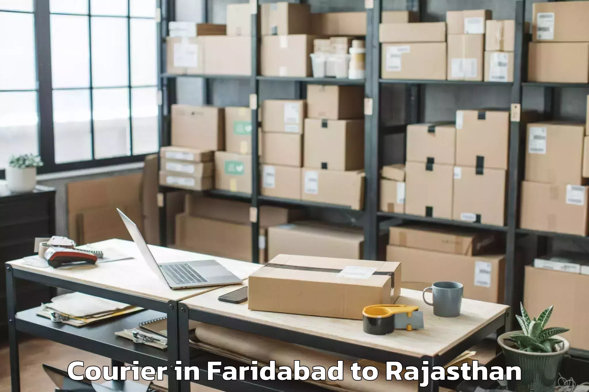 Book Faridabad to Lachhmangarh Sikar Courier